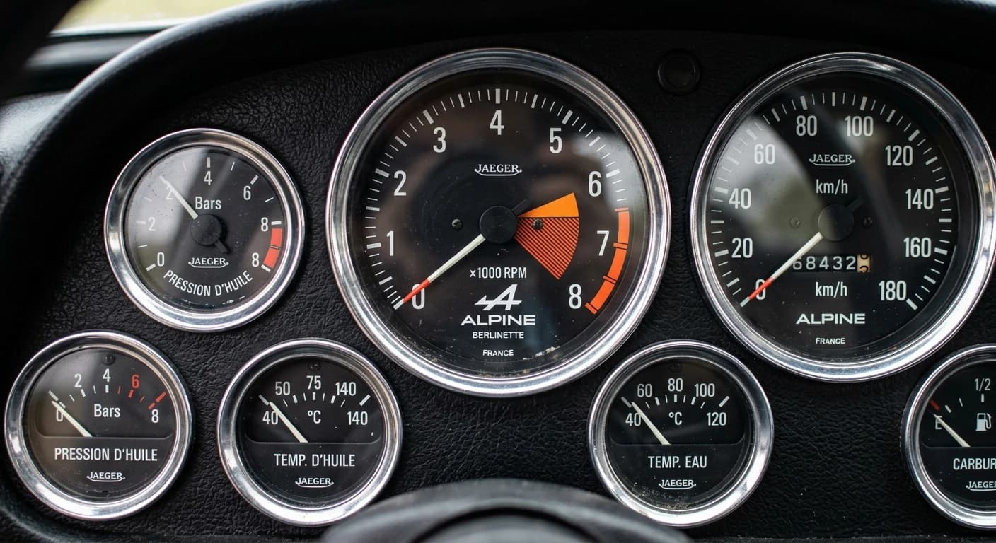 Alpine A110 Berlinette - Gauges