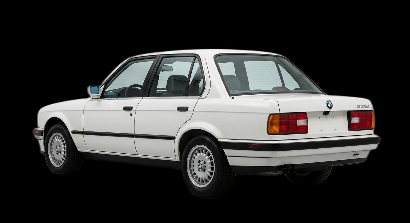 BMW 3 Series (E30) 1982 - Rear 3/4 view