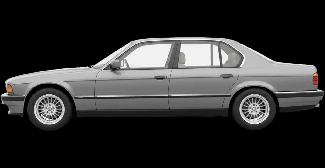 BMW 7 Series (E32) 1986 - Side view