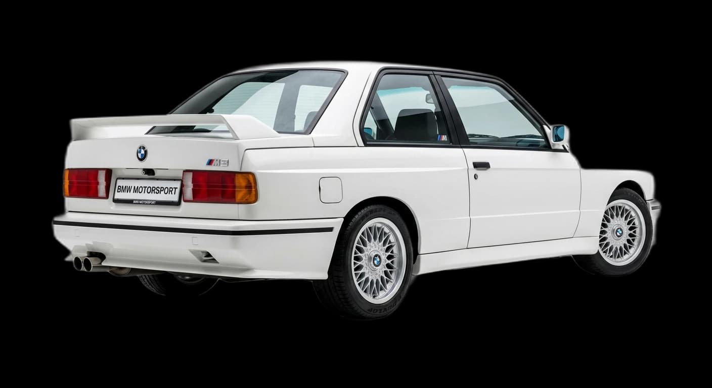 BMW M3 (E30) 1986 - Rear 3/4 view