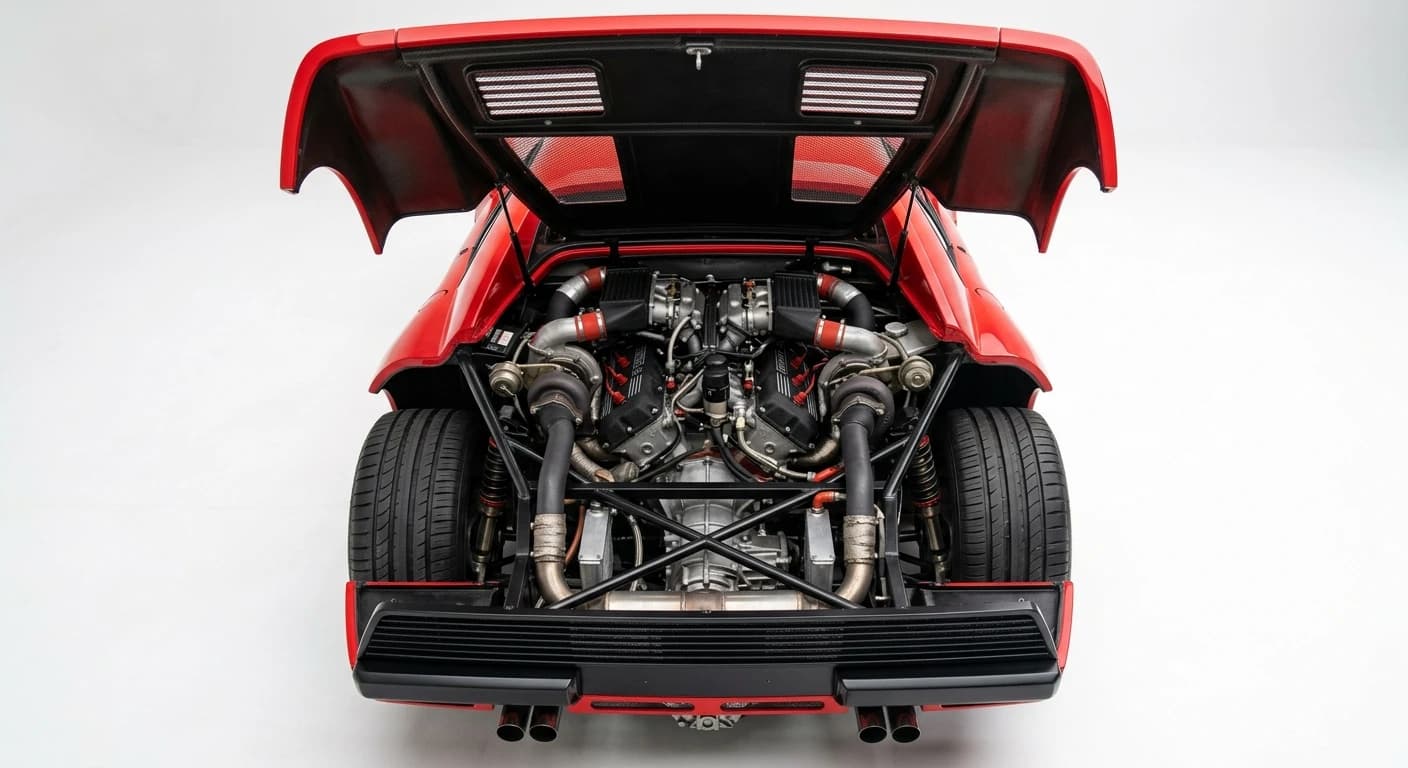 Ferrari 288 GTO 1984 - Engine Bay view