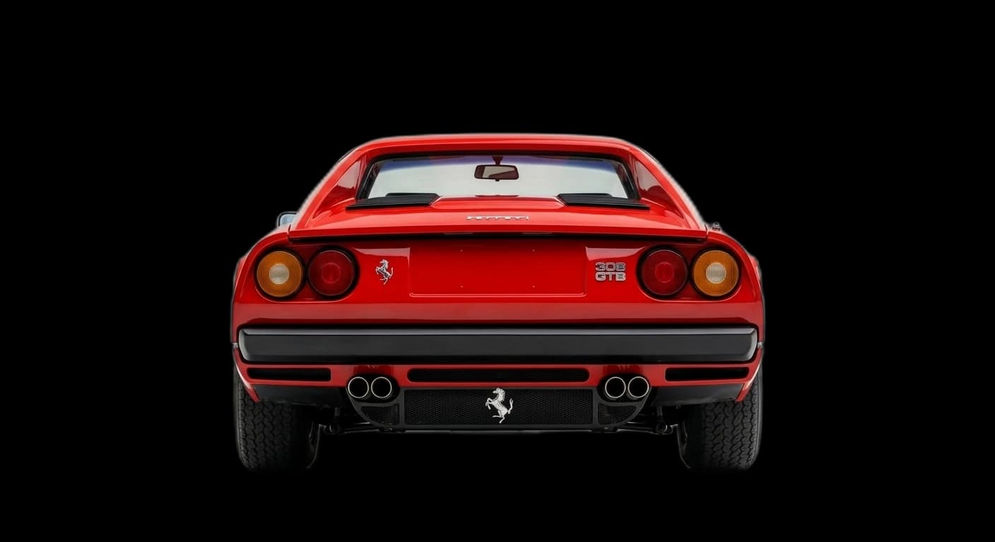 Ferrari 308 GTB 1975 - Rear view