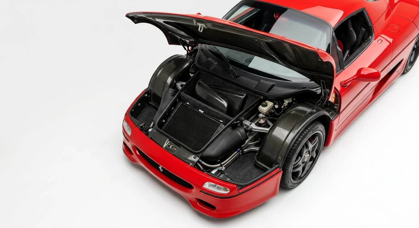 Ferrari F50 1995 - Trunk view