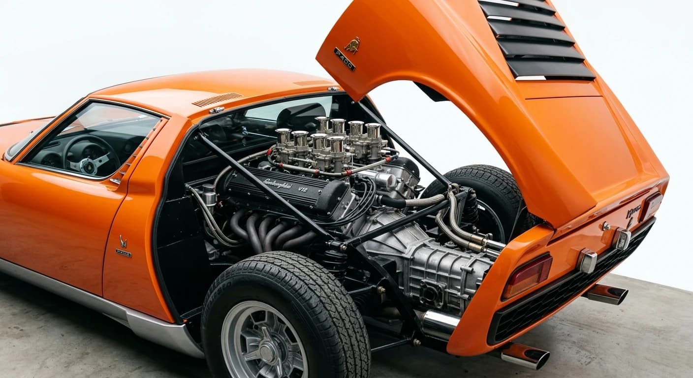 Lamborghini Miura P400 - Engine Bay