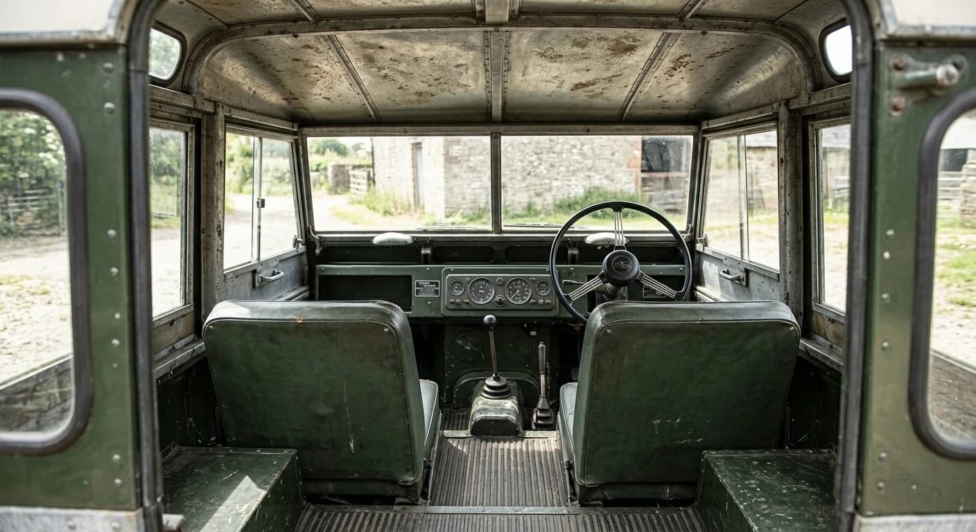 Land Rover Defender 90 1948 - Interior view