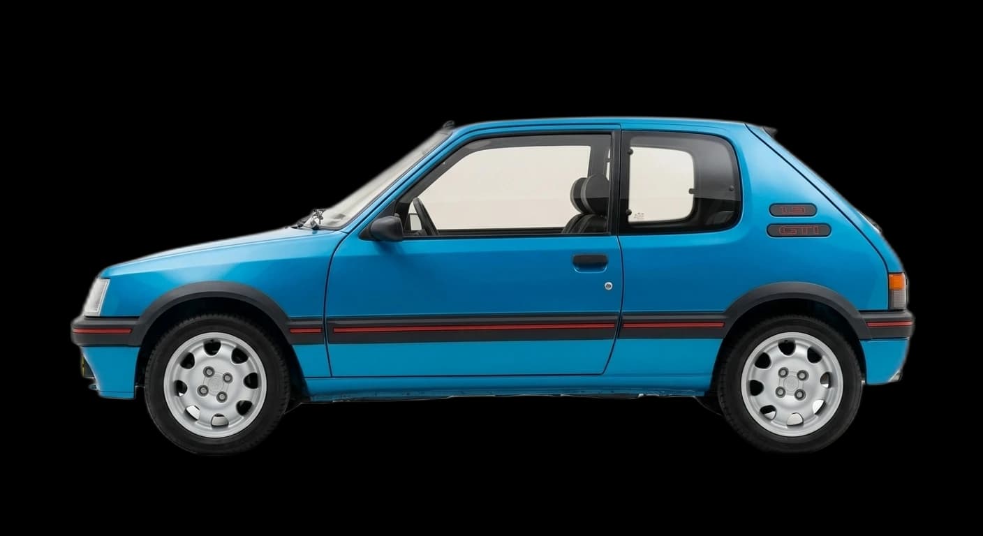 Peugeot 205 GTI 1.9 1986 - Side view