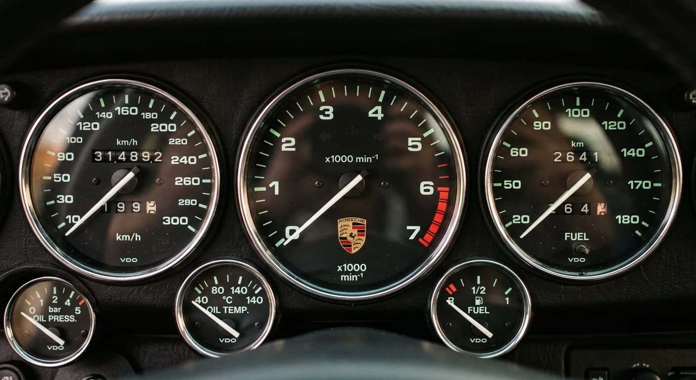 Porsche 911 (993) 1993 - Gauges view