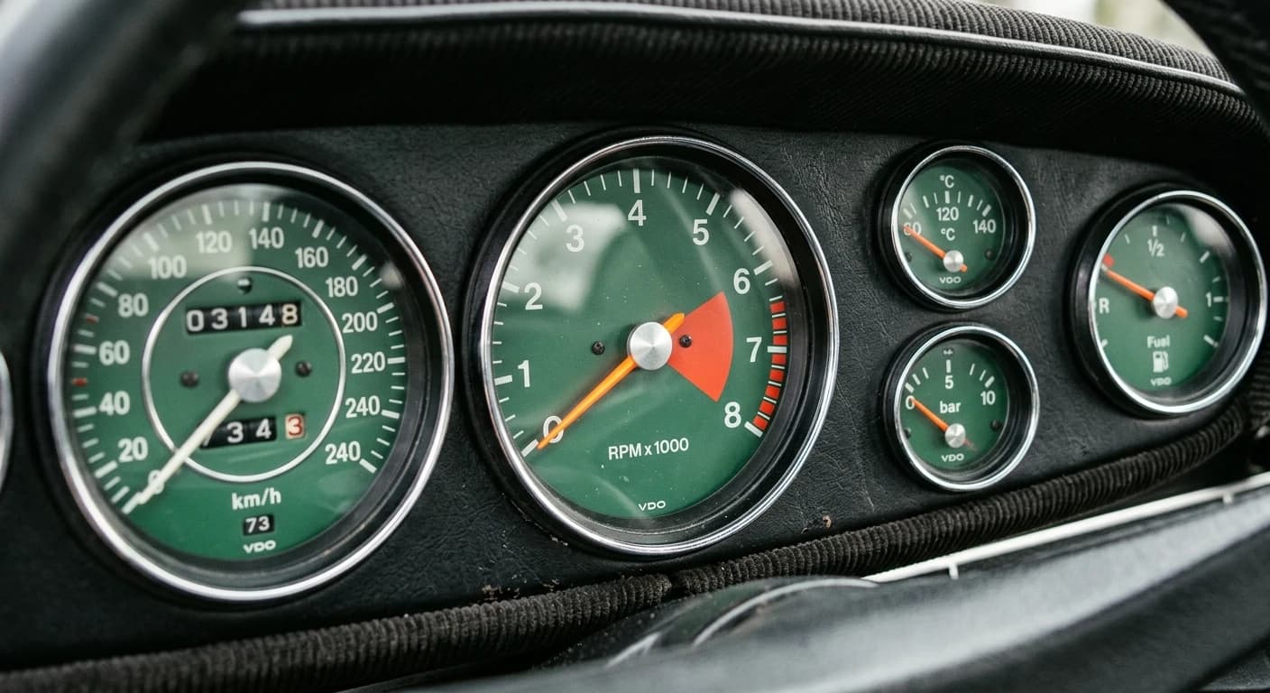 Porsche 911 Carrera RS 2.7 1972 - Gauges view