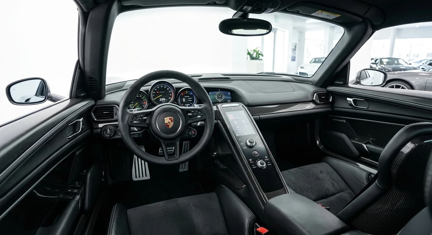 Porsche 918 Spyder 2013 - Dashboard view