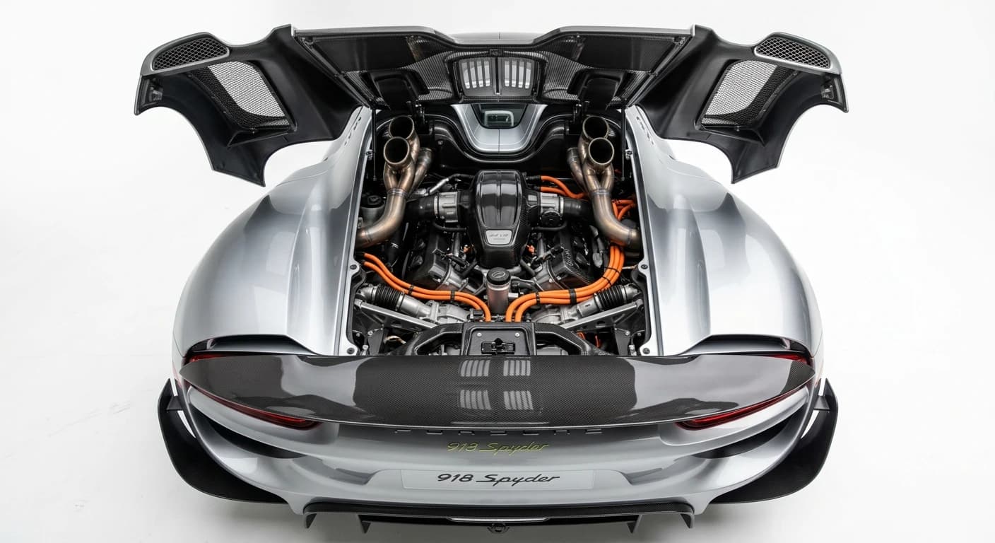 Porsche 918 Spyder - Engine Bay