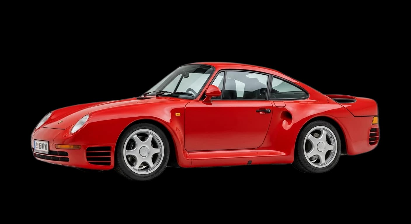 Porsche 959 1986 - Side view
