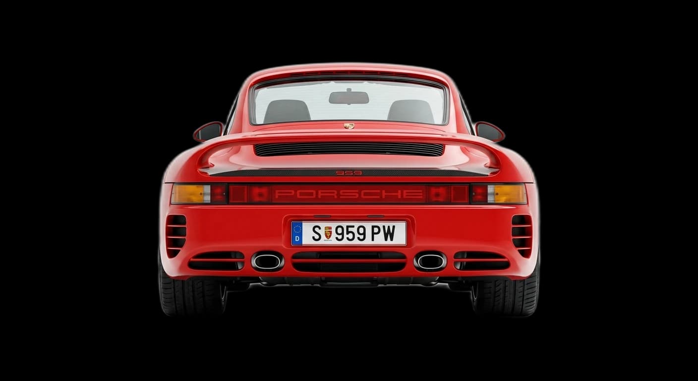 Porsche 959 1986 - Rear view