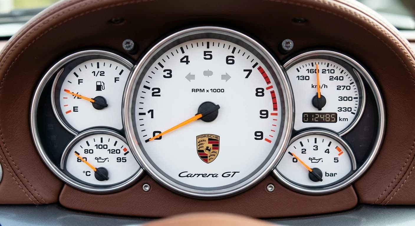 Porsche Carrera GT 2004 - Gauges view
