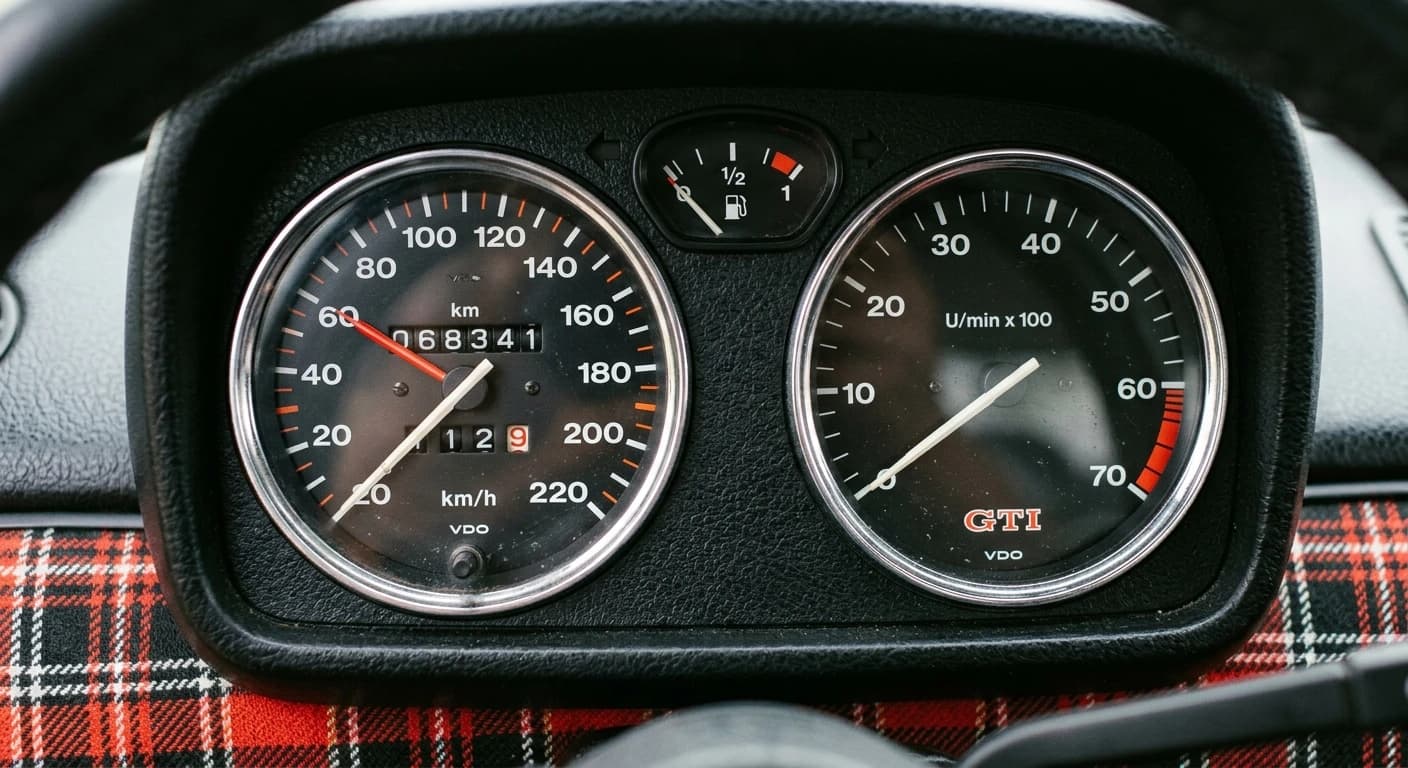 Volkswagen Golf GTI (Mk1) 1976 - Gauges view